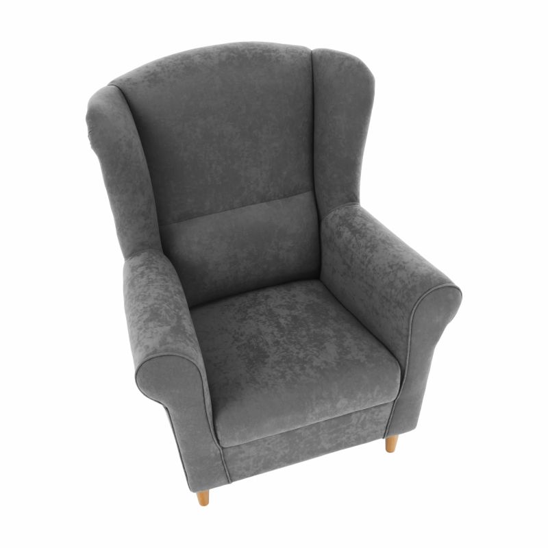 Dizajnový ušiak, látka sivá