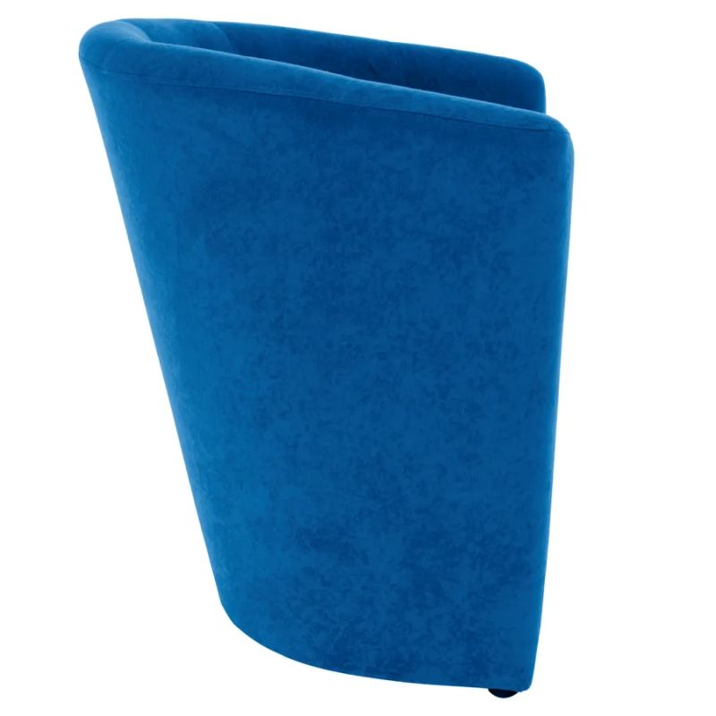 Elegantné kreslo, tmavomodrá látka