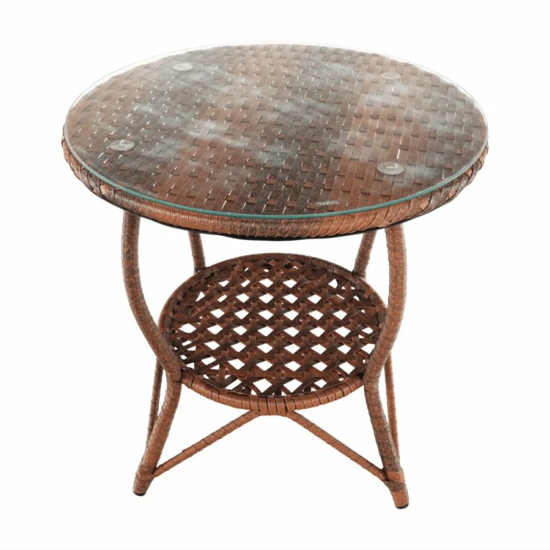 Záhradný ratanový set 1+2, v hnedej farbe