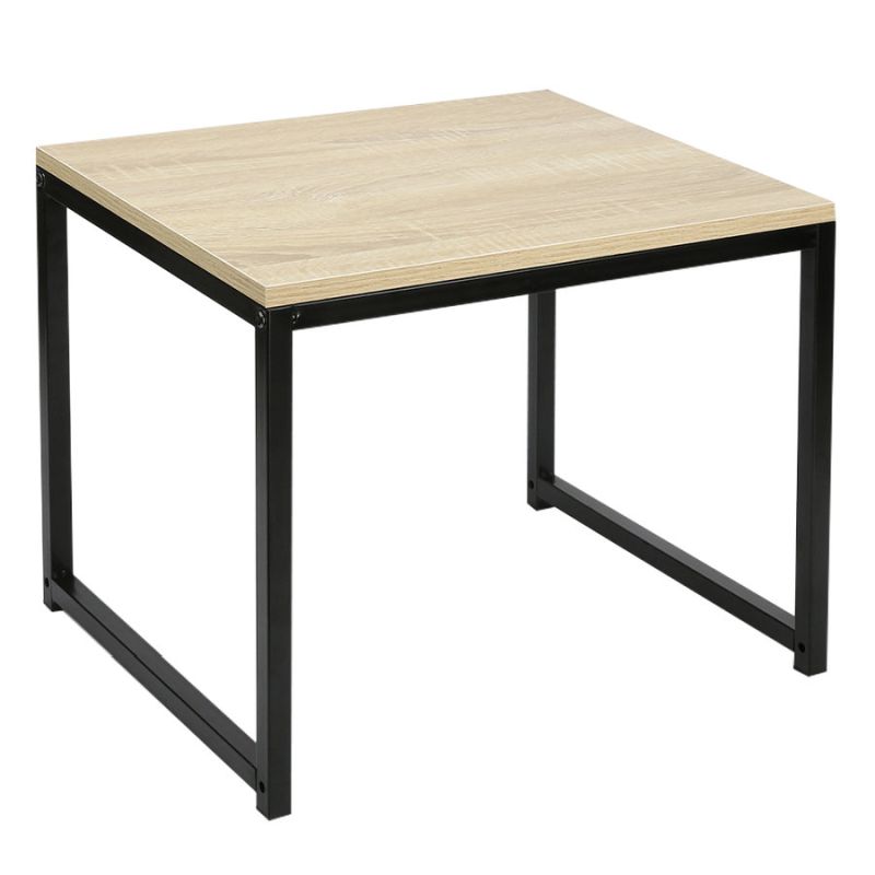 Set dvoch konferenčných stolíkov v industriálnom štýle, dub sonoma-čierna