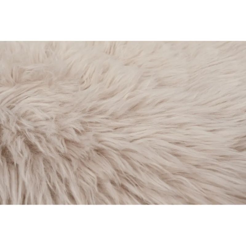 Koberec, TYP 2, umelá kožušina, béžová, 60x90