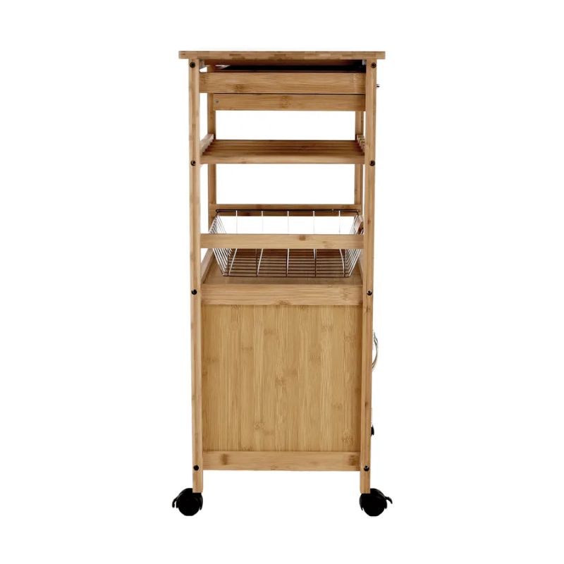 Bambusový servírovací vozík