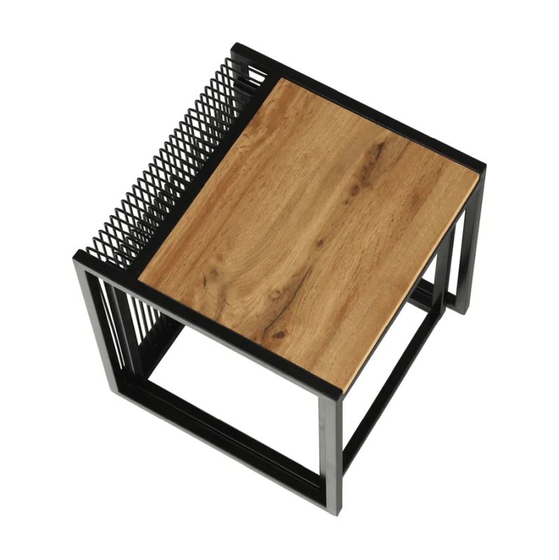 Set dvoch konferenčných stolíkov, dub-čierny