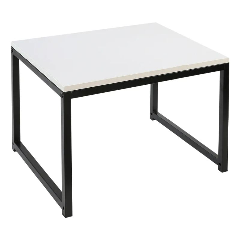 2 kusy konferenčných stolíkov TYP 2, matná biela/ čierna