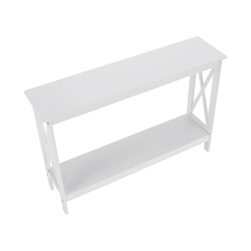 Jednoduchý konzolový stolík biely