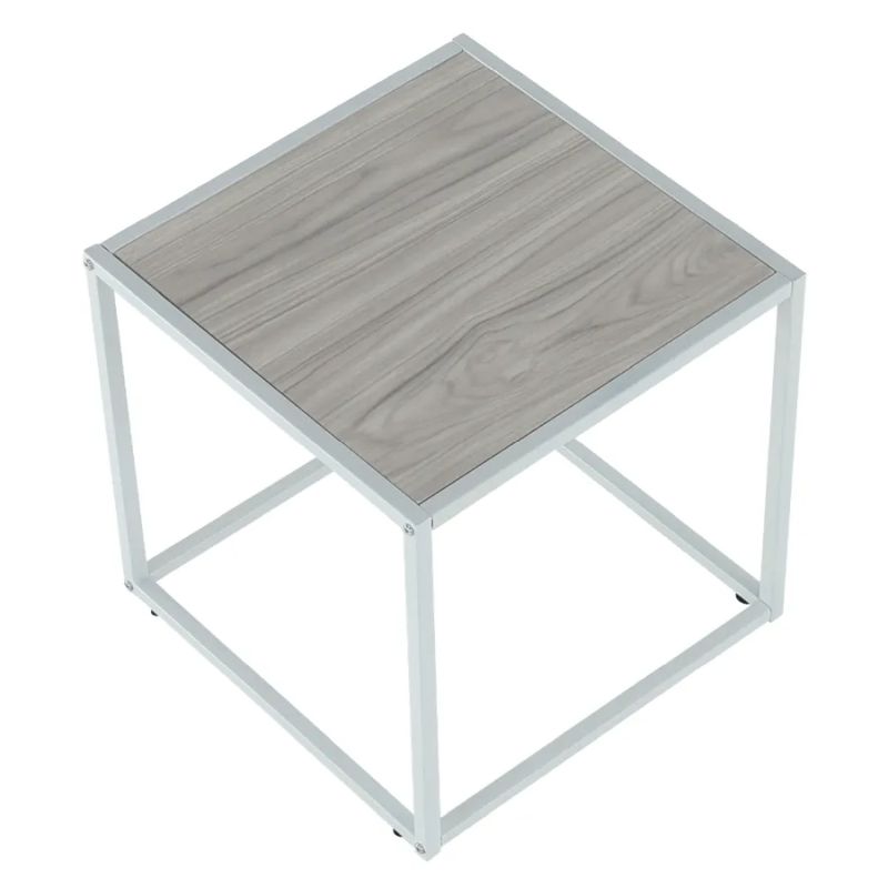 Jednoduchý všestranný príručný stolík, dub-biela