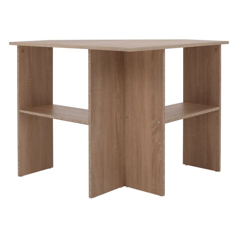 Jednoduchý rohový PC stôl, dub sonoma
