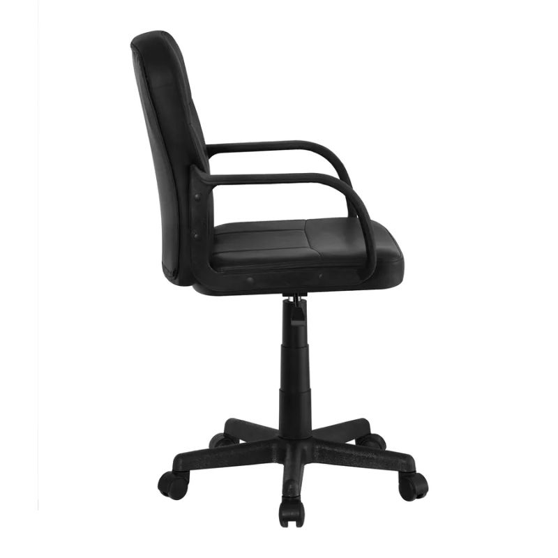 Kancelárske kreslo v elegantnej čiernej ekokoži