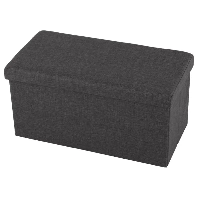 Praktický skladací taburet, sivá látka