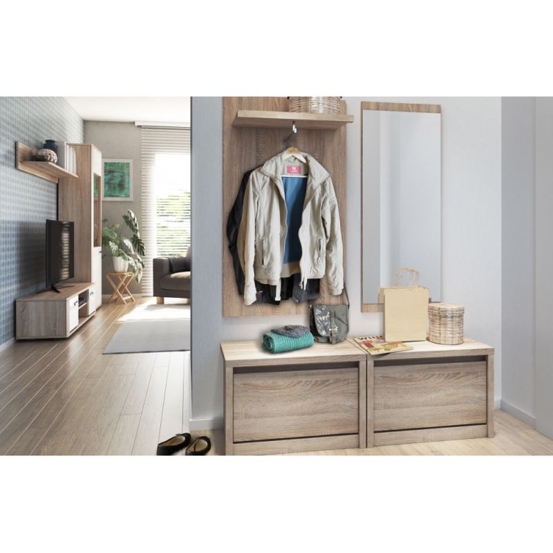 Viacúčelový RTV stolík, dub sonoma