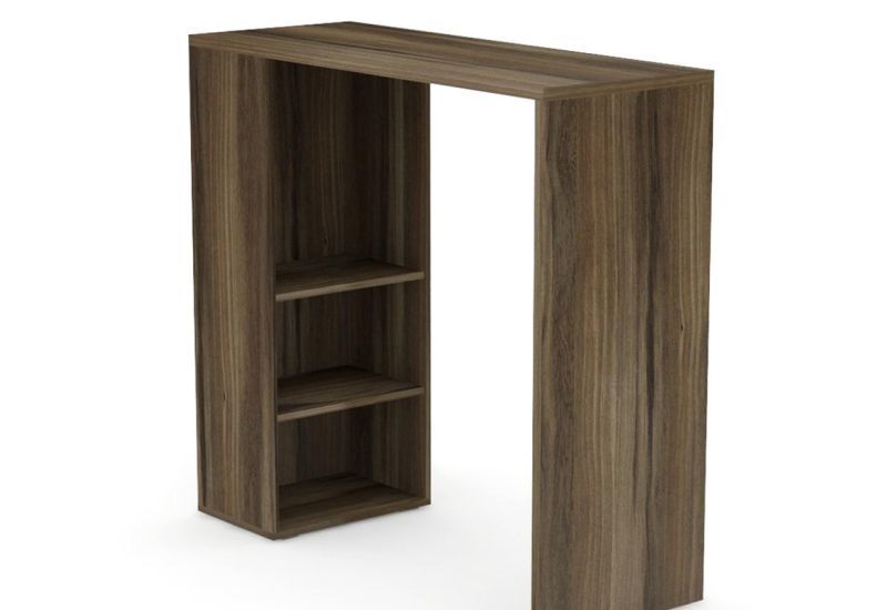 Barový pult vysoký, s regálom - viac farebných prevedení