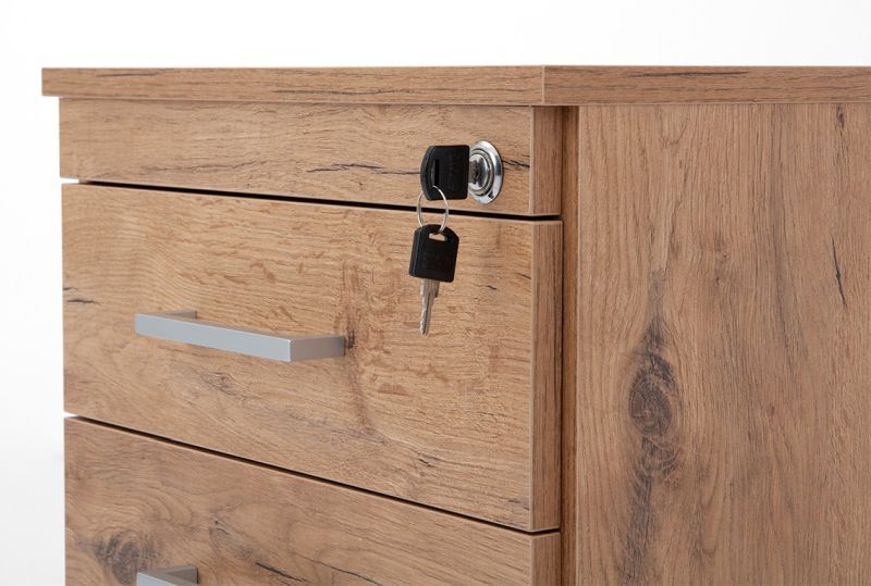 Uzamykateľný trojzásuvkový kontajner do kancelárie - viac farebných prevedení