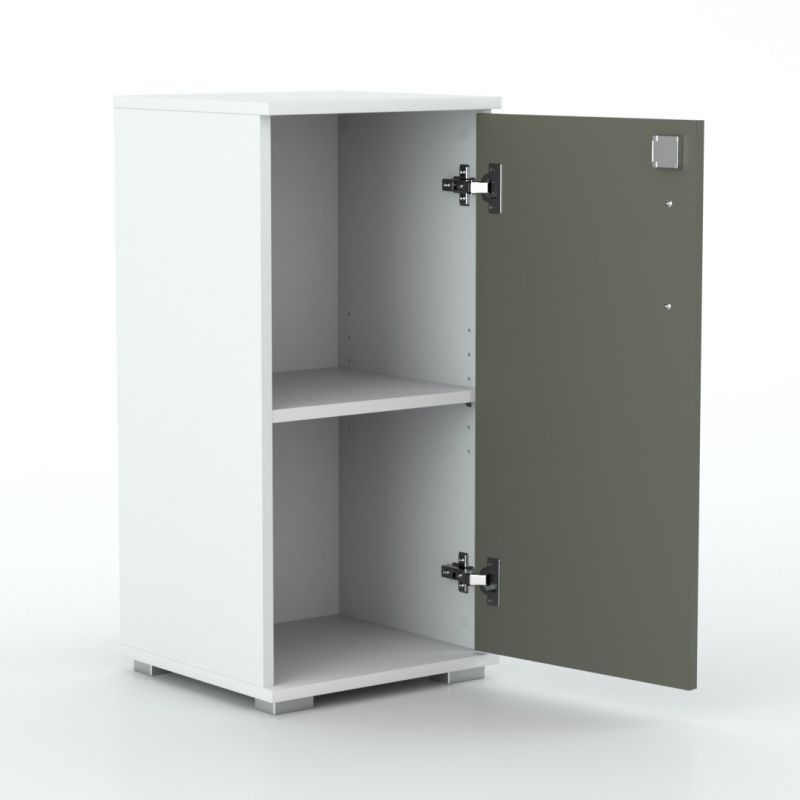 Skrinka OFFIC 202 s policou úzka kancelárska - viac farebných prevedení