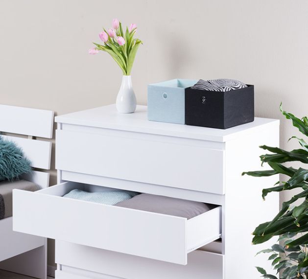 Komoda 4x zásuvka - viac farebných prevedení