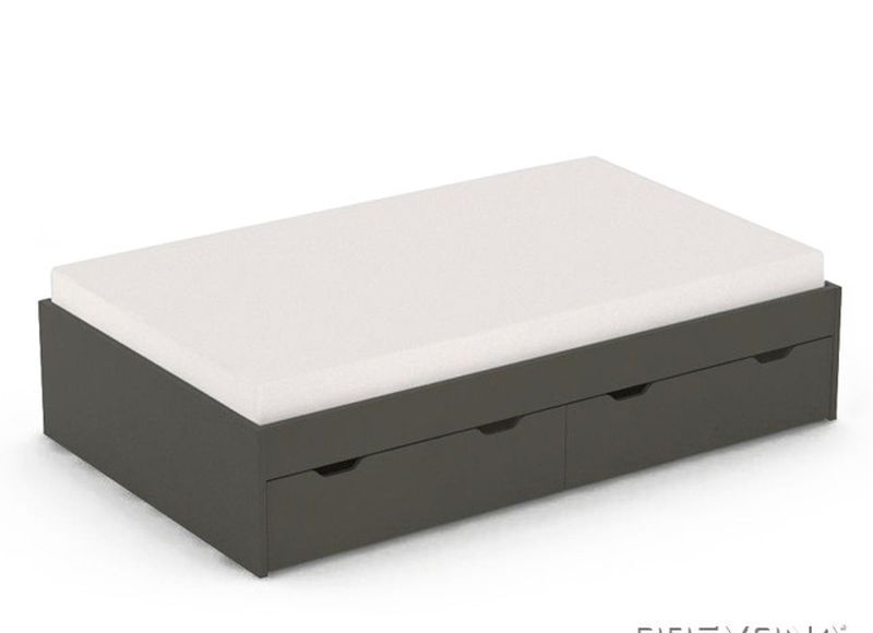 Posteľ s 2 zásuvkami, 120 - viac farebných prevedení