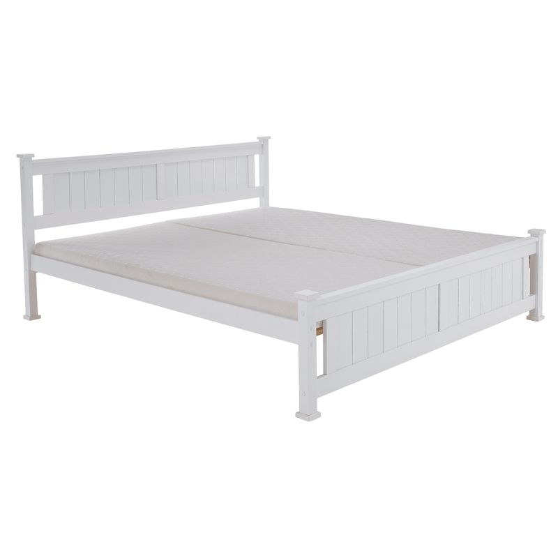 Manželská posteľ v provensálskom štýle 160, biela