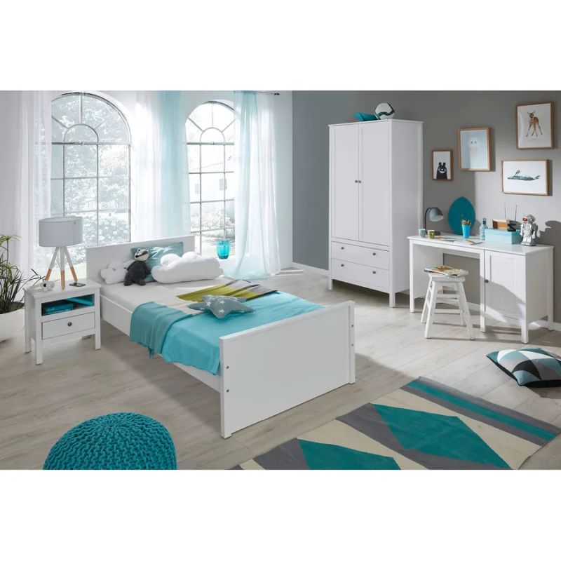 Posteľ v provensálskom štýle 90, biela