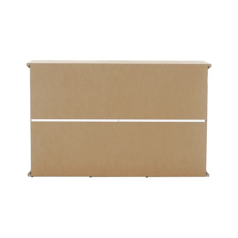 Komoda v modernom prevedení 3x zásuvka, 2x dvierka, biela-dub grand