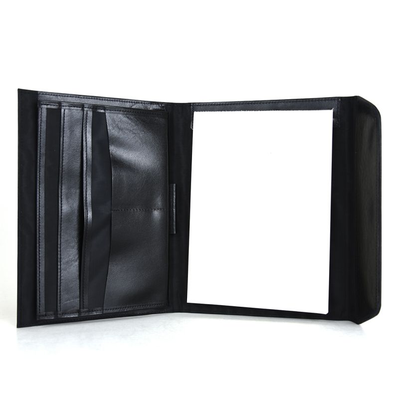 Kožený pracovný zápisník A5 v čiernej farbe