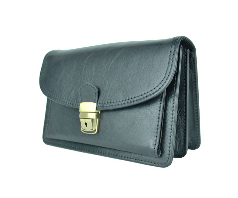 Kožená etua 7935, viacúčelové púzdro v čiernej farbe