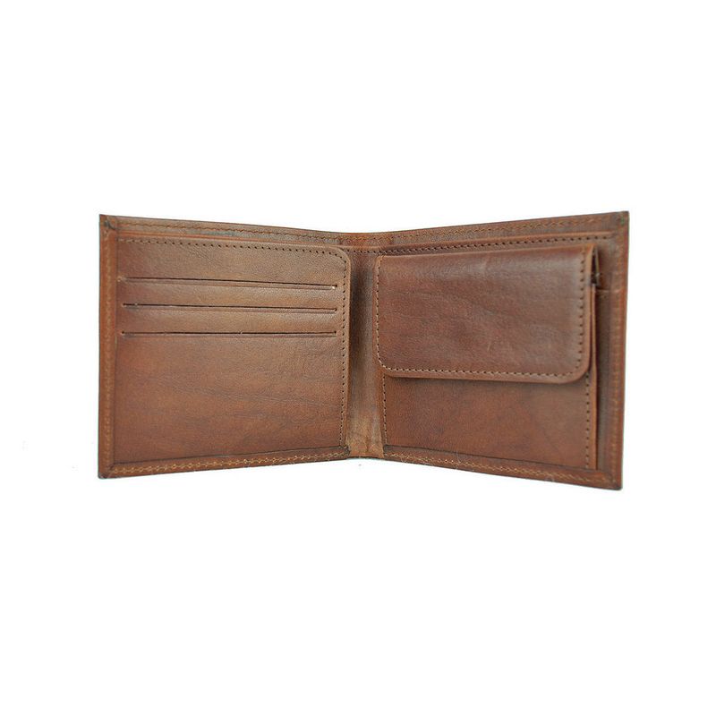 Luxusná peňaženka z pravej kože v hnedej farbe