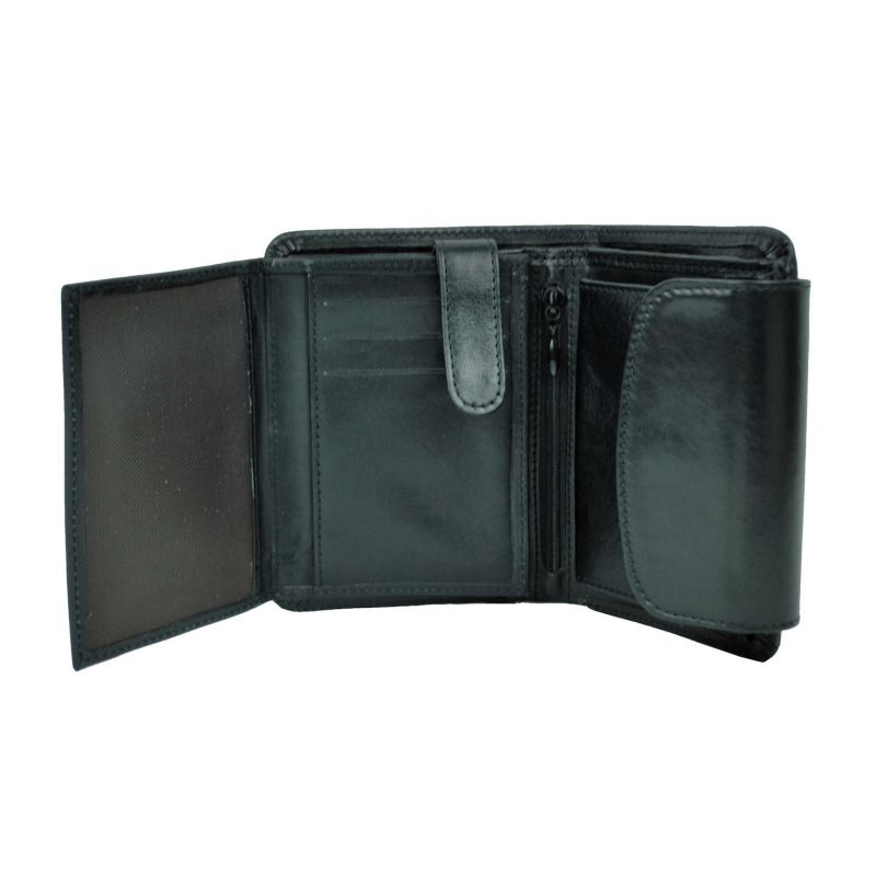 Unisex kožená peňaženka 8511 v čiernej farbe