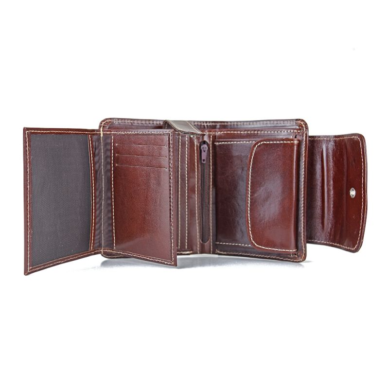 Unisex kožená peňaženka 8511 v hnedej farbe