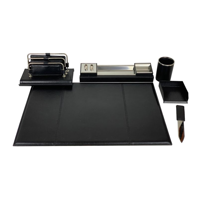 Stolový kancelársky set v čiernej farbe