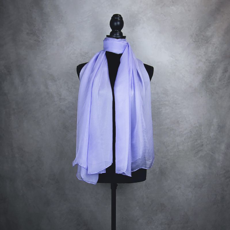 Luxusný hodvábny šál LEVANDUĽOVÝ 180 x 110cm