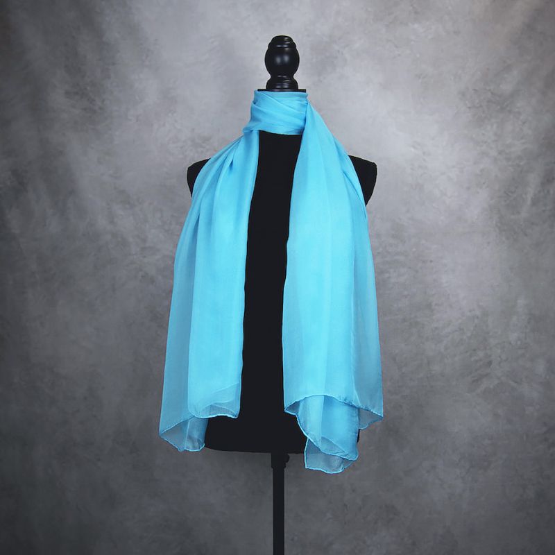 Luxusný hodvábny šál TYRKYSKOVÝ 180 x 110cm