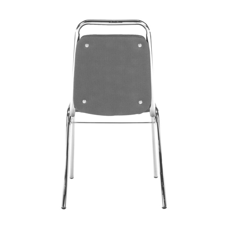 Zasadacia stolička čalúnená sivou sieťovinou