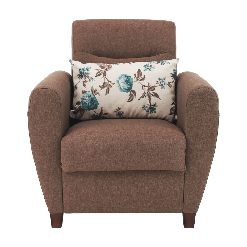 Kreslo s moderným dizajnom, tmavobéžová