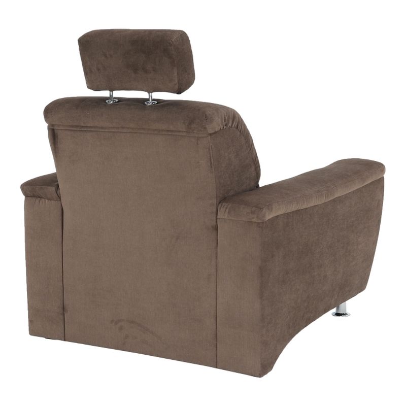 Moderné kreslo v hnedej látke