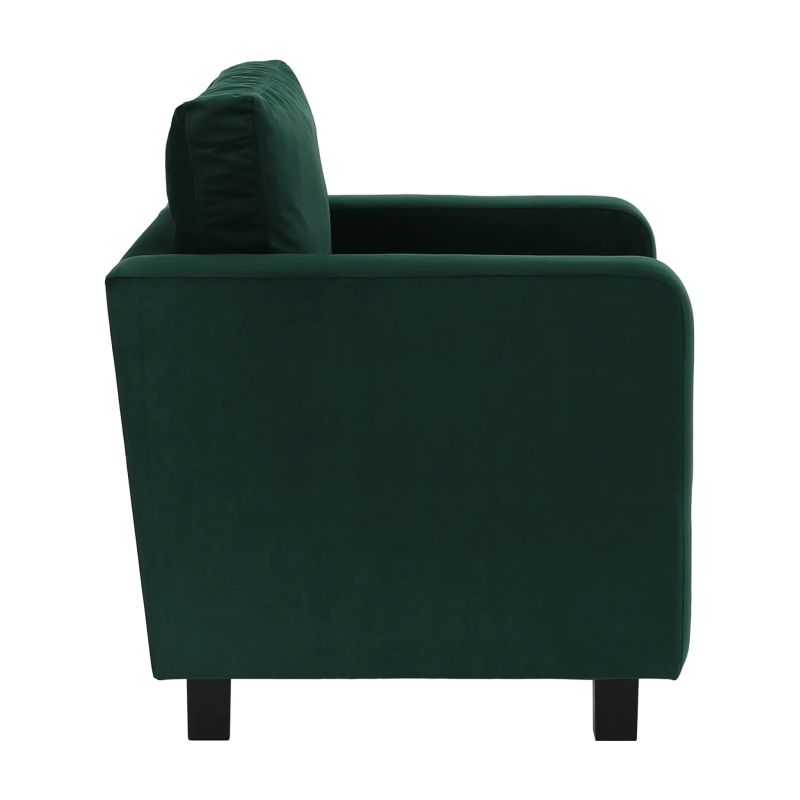 Celočalúnené kreslo, smaragdová látka