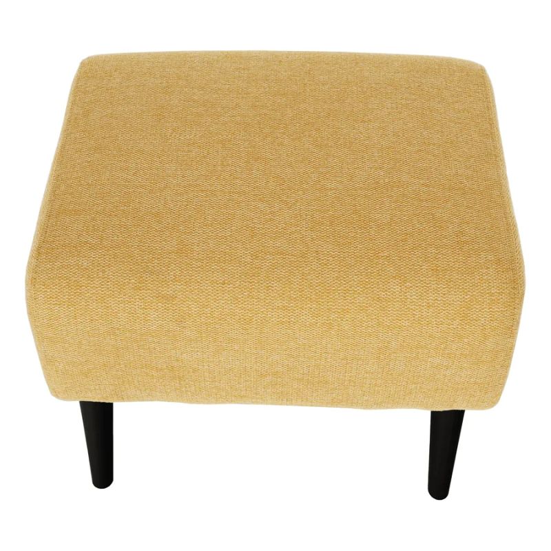 Taburet s luxusným a elegantným dizajnom, žltá-čierna