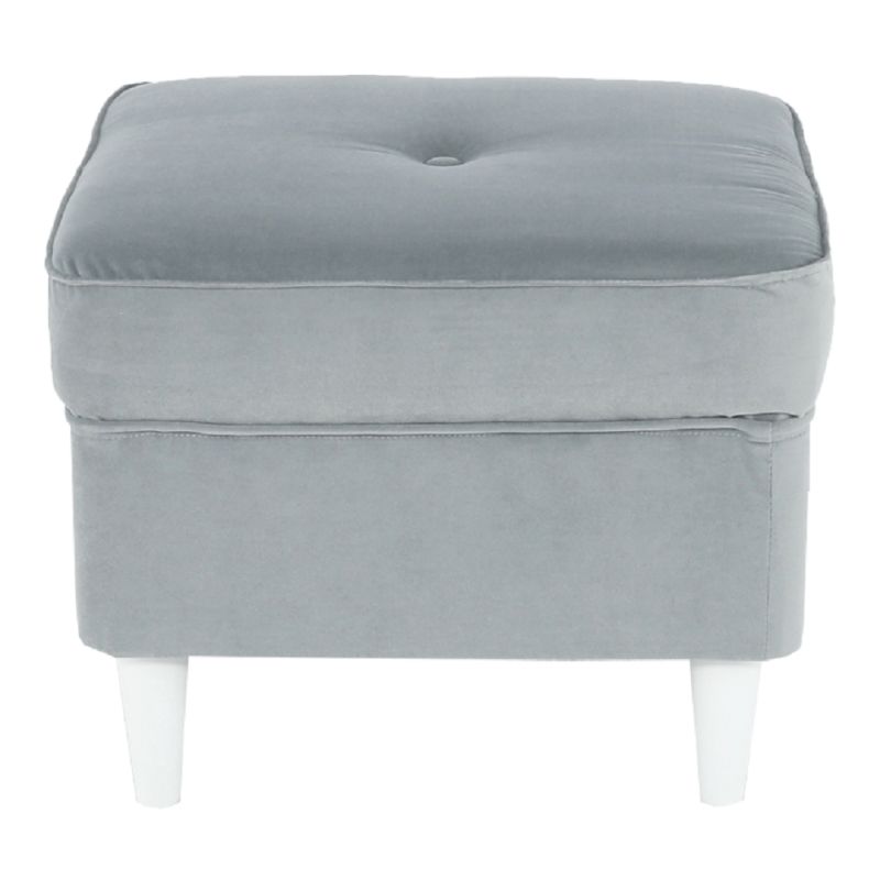 Taburet v nadčasovom dizajne, svetlosivá-biela