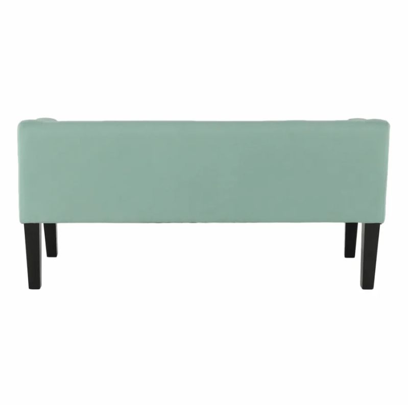 Elegantná lavica v mentolovej látke