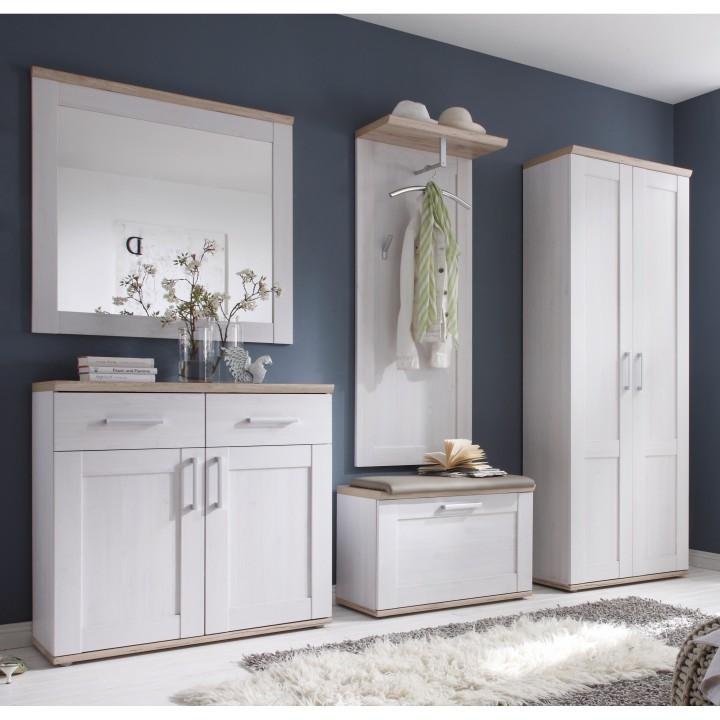 Komoda dva šuplíky a dve skrinky v provensálskom štýle, biela-san remo