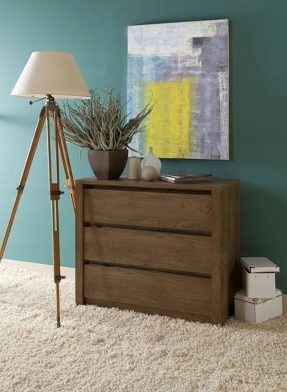 Komoda K3S, lefkas ciemny-smooth grey