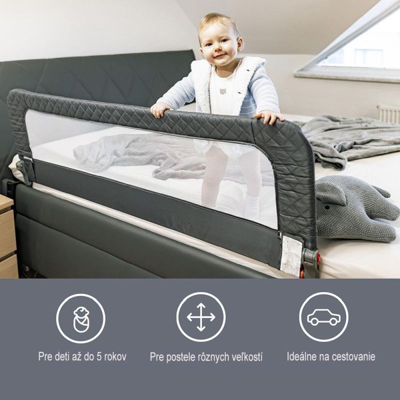 Detská zábrana na posteľ, ANTRACIT GREY