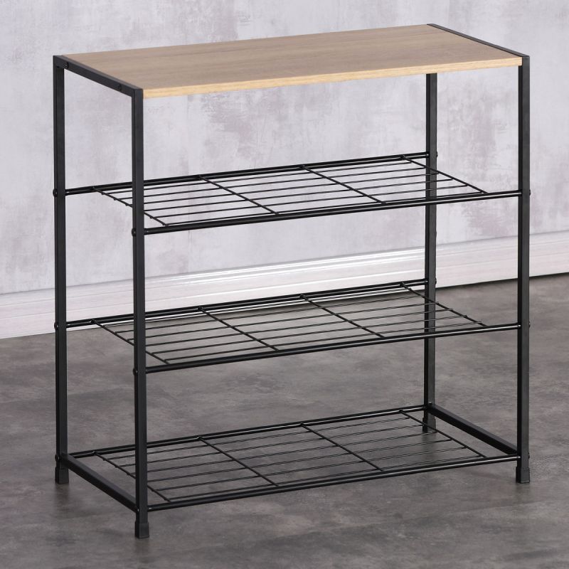 Botník, 3 police, MDF, dekor dub sonoma