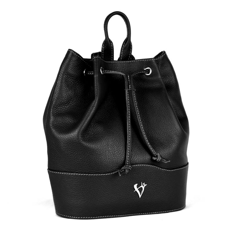 Kožený batoh z pravej kože v čiernej farbe