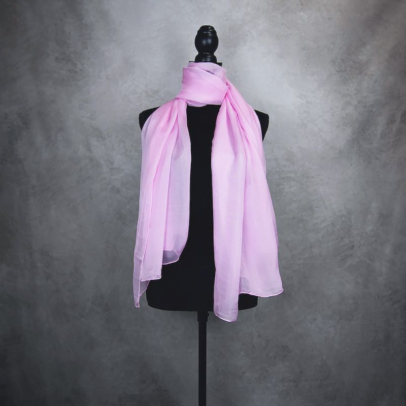 Hodvábny šál RUŽOVÝ 180 x 110cm