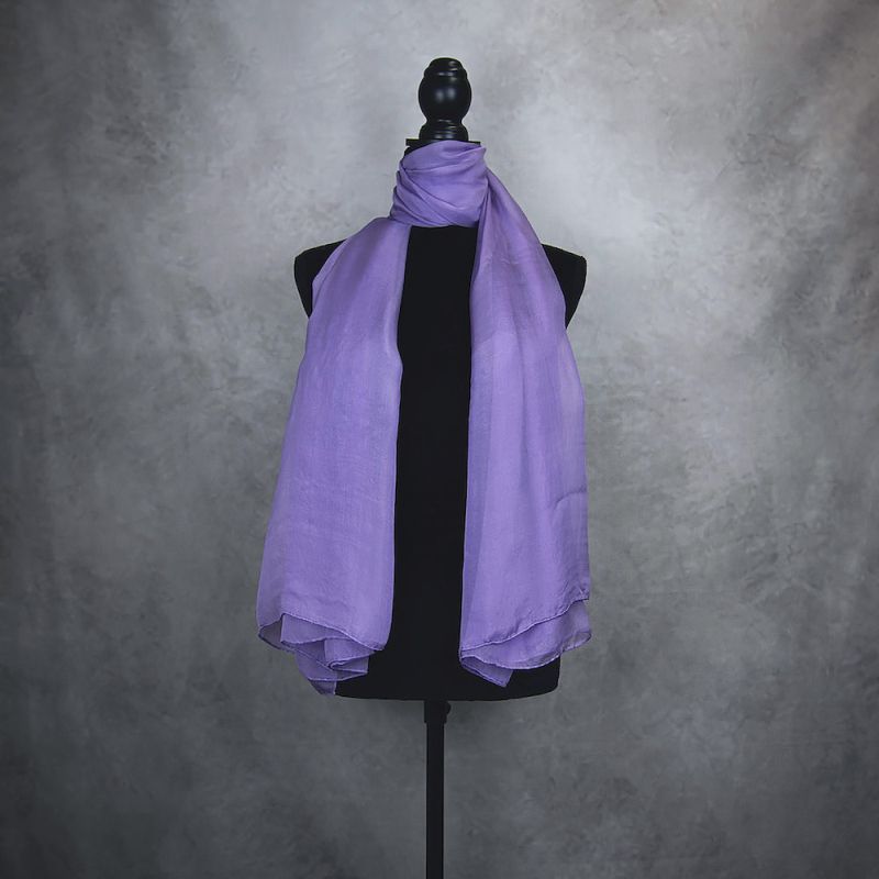 Hodvábny šál PURPUROVÝ 180 x 110cm