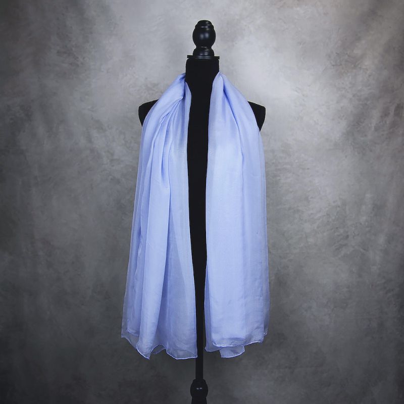 Hodvábny šál CHRPOVO MODRÝ 180 x 110cm