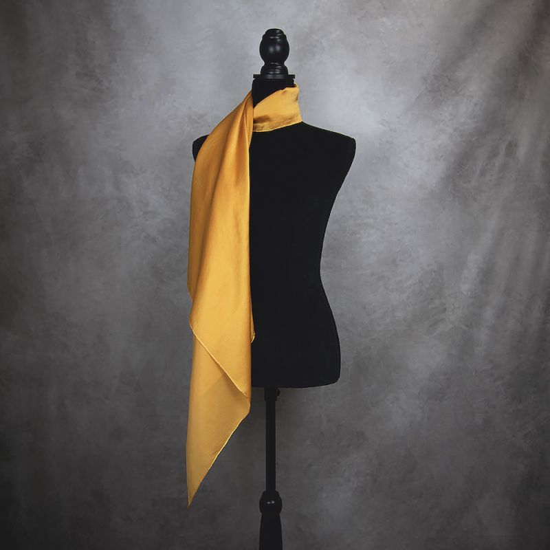 Hodvábna šatka ORANŽOVÁ, 90 x 90cm