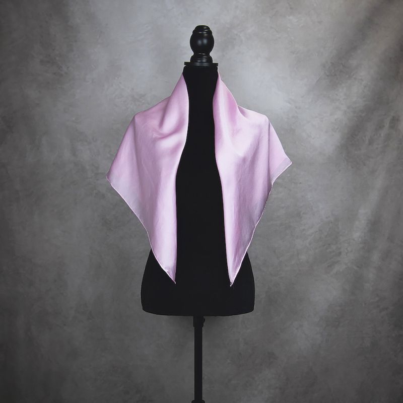 Hodvábna šatka RUŽOVÁ, 90 x 90cm