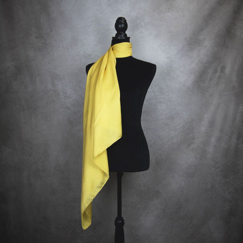 Hodvábna šatka ZLATO OKROVÁ, 90 x 90cm