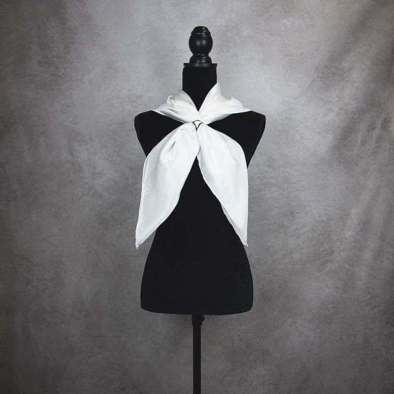 Hodvábna šatka BIELA 90 x 90cm