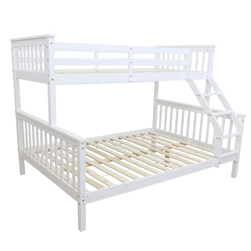 Poschodová rozložiteľná posteľ, biela